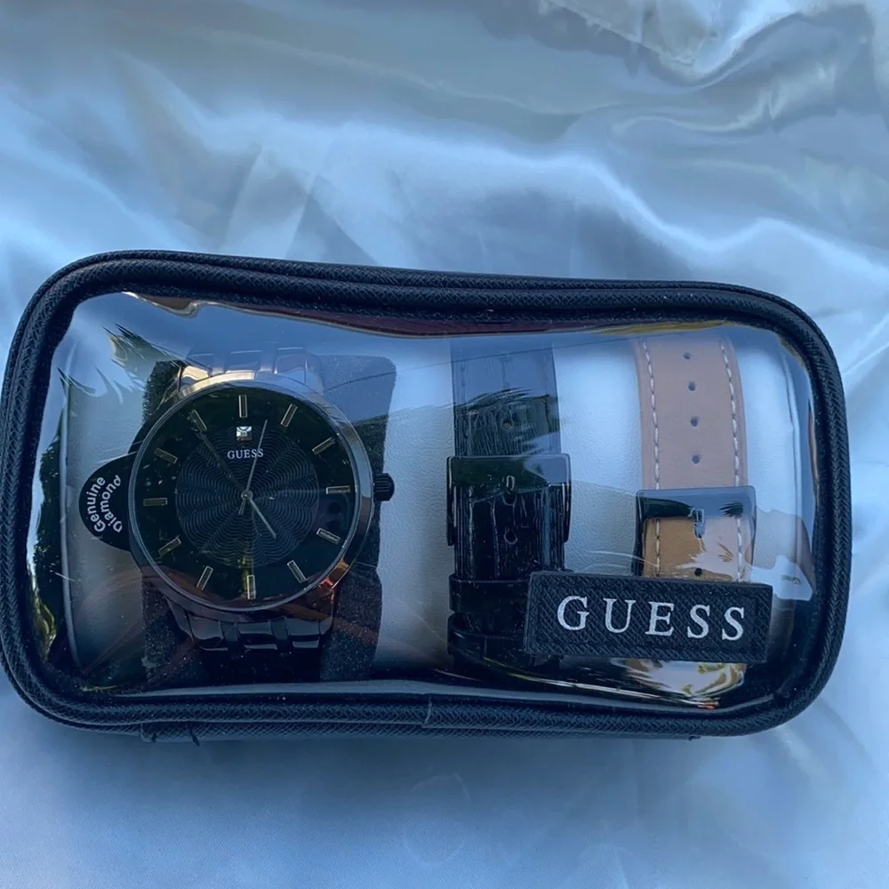 New GUESS Men's 3 PC Watch Set